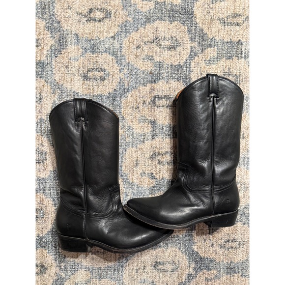 Frye Women's Billy Pull-On Boots Black Size 8 Excellent Condition - Picture 2 of 15